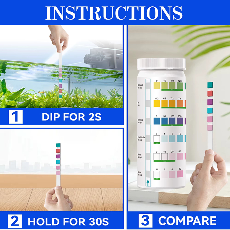 Aquarium test kit 6 in 1